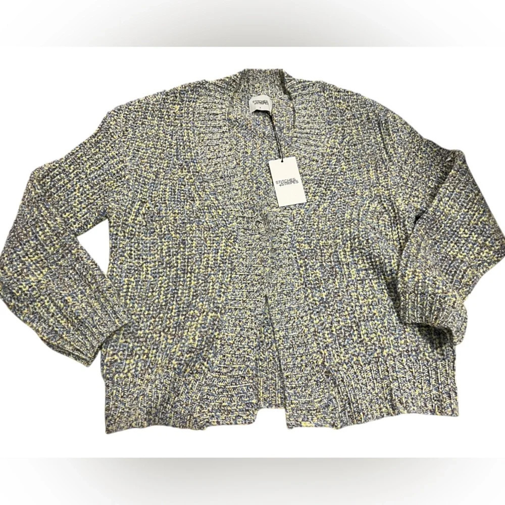 NWT Revolve Stitches and Stripes Multi Colored Cardigan size Small